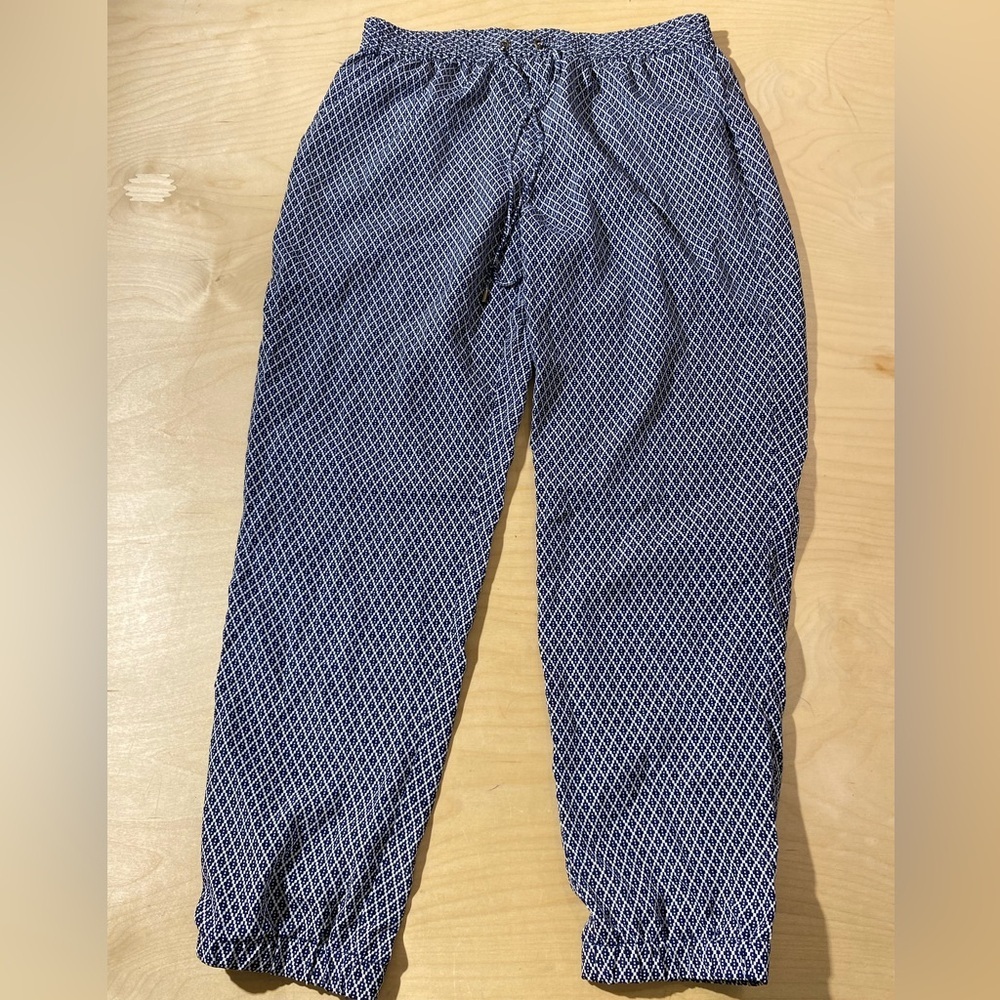 Michael Kors Blue Patterned Jogger Pants Large (MM)